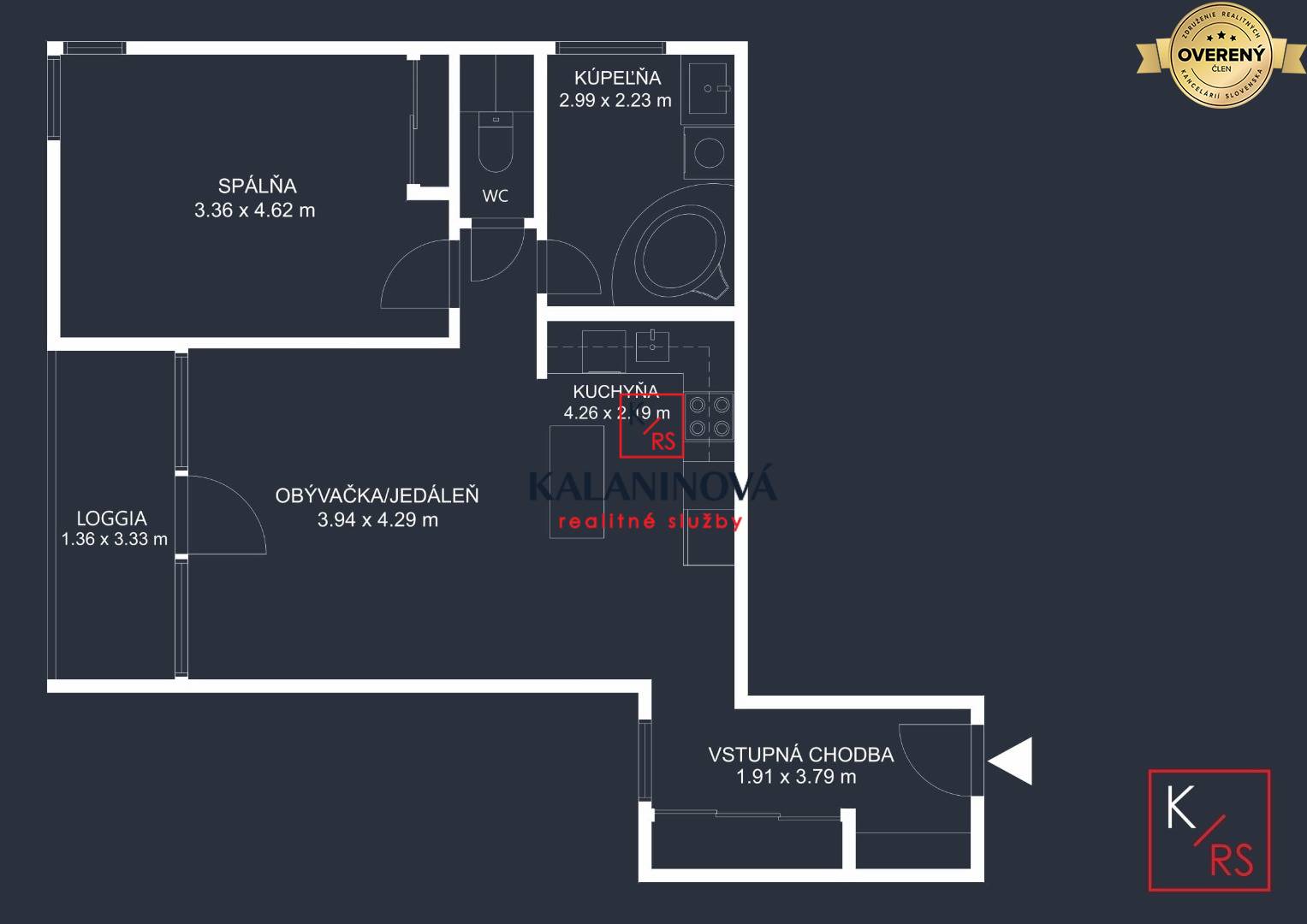 2 ROOMS APARTMENT FOR RENT, Residence Kmeťova, Košice- Old Town, SK