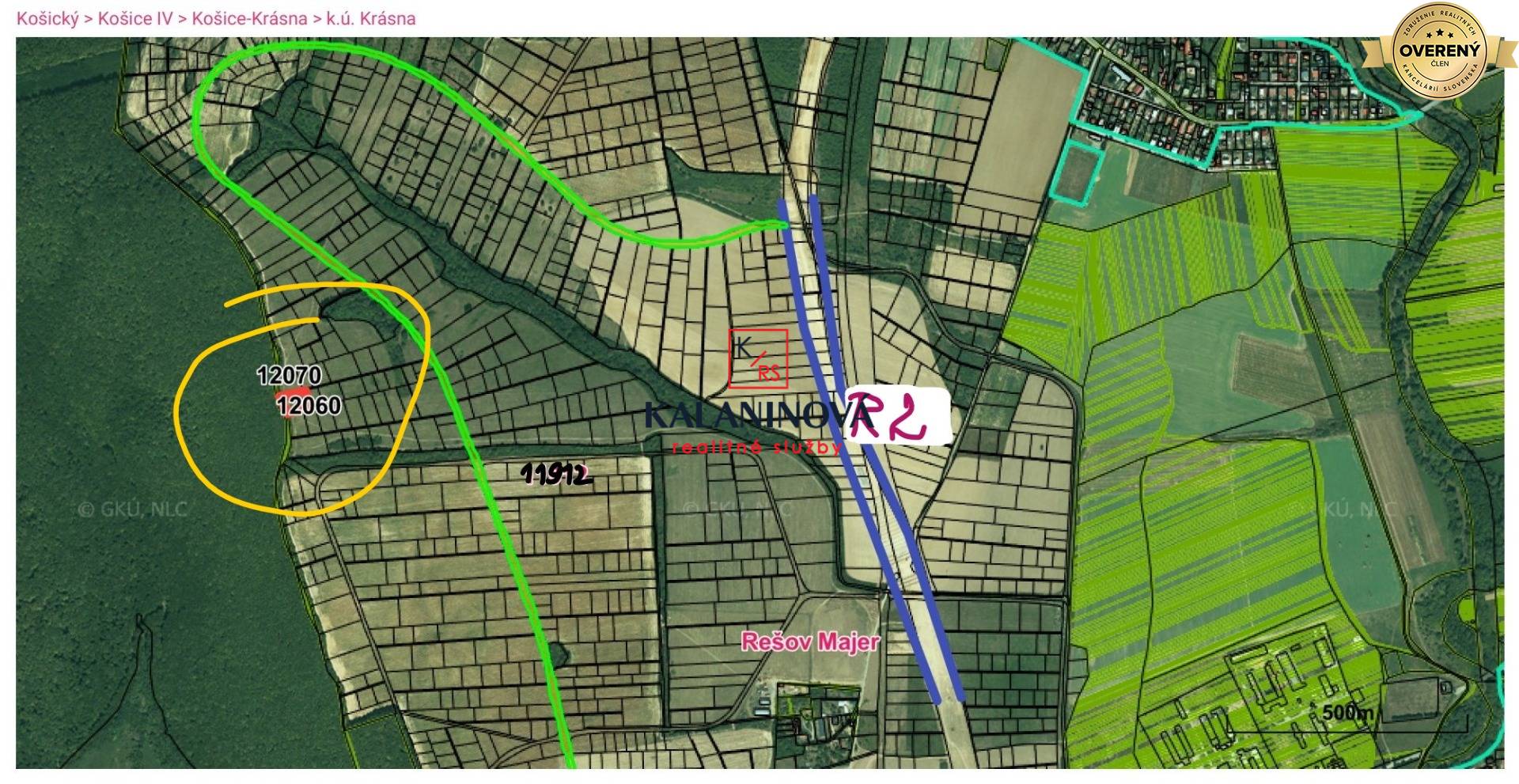 Sale Agrarian and forest land, Agrarian and forest land, Košice - Krás