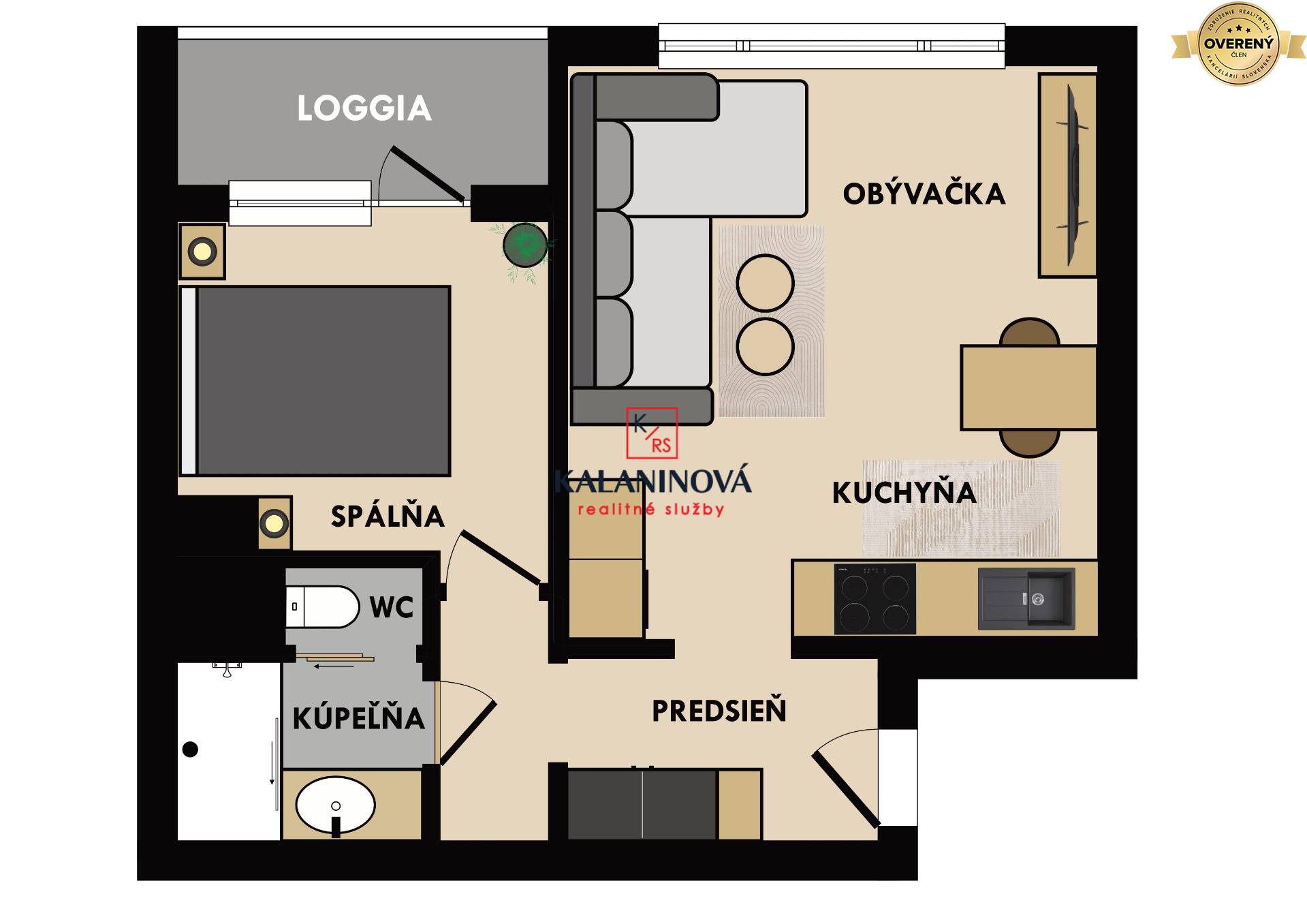 Sale One bedroom apartment, One bedroom apartment, Titogradská, Košice