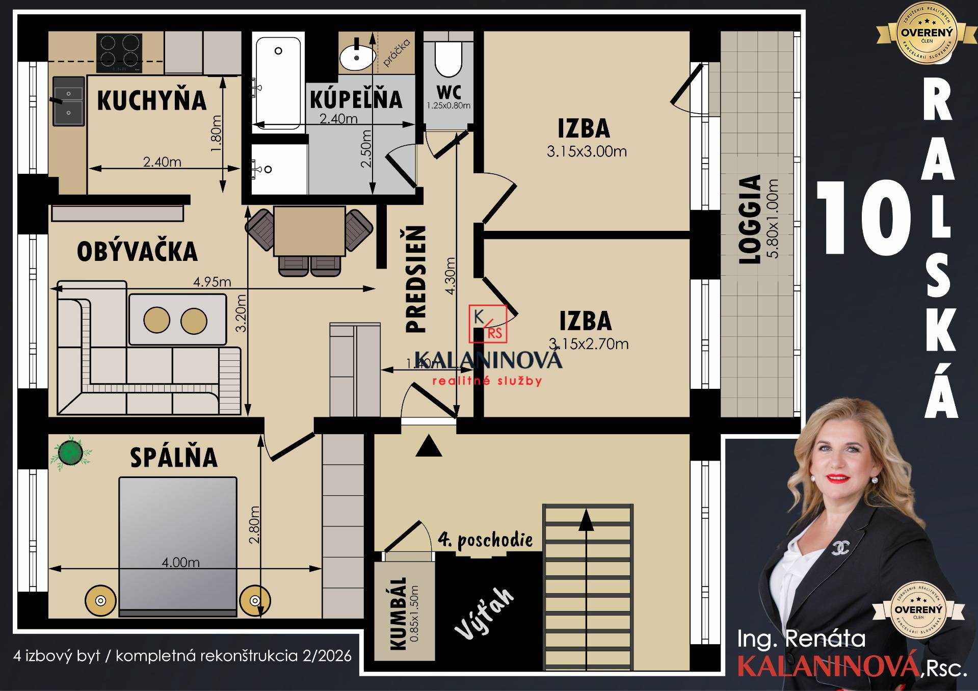 Sale Three bedroom apartment, Three bedroom apartment, Uralská, Košice