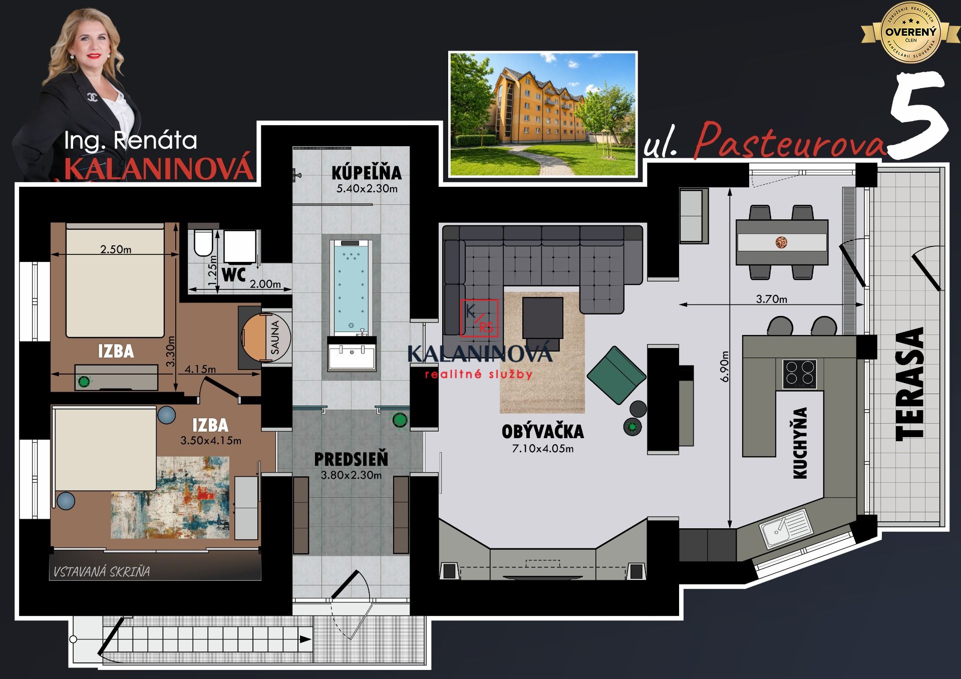 Sale Two bedroom apartment, Two bedroom apartment, Pasteurova, Košice