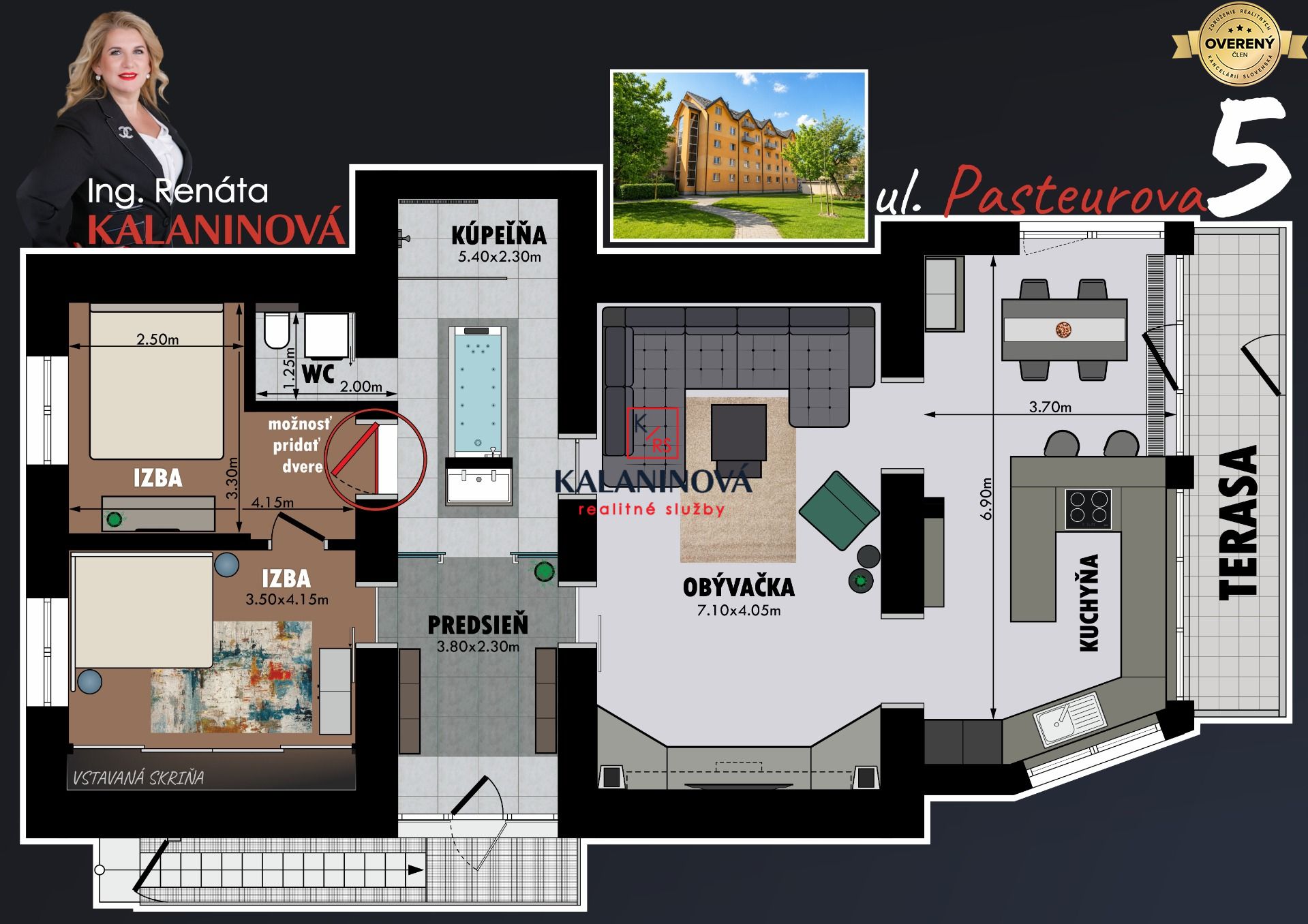 Sale Two bedroom apartment, Two bedroom apartment, Pasteurova, Košice