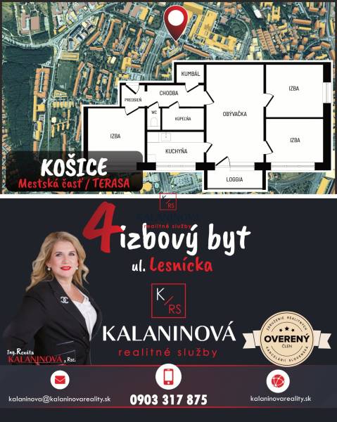 Sale Three bedroom apartment, Three bedroom apartment, Lesnícka, Košic