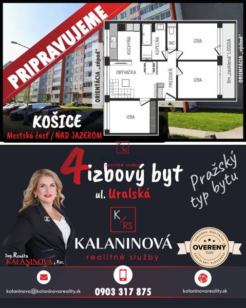 Sale Three bedroom apartment, Three bedroom apartment, Uralská, Košice